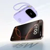 Powerbank Baseus EnerFill FC31 QPow3 20000mAh 45W z wyświetlaczem z kablami USB-C i Lightning - fioletowy
